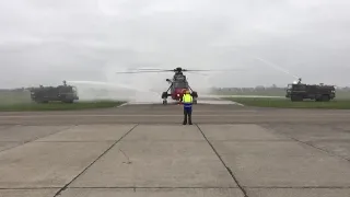 Aankomst Sea King in Koksijde