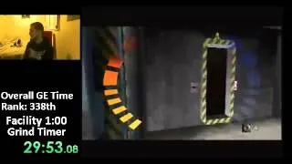 Goldeneye 007 - Facility, Agent in 0:57!!! (Speedrun)