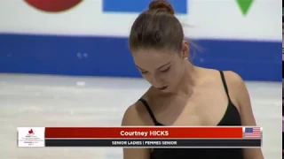 Courtney HICKS - FP / run through Practice GPS Skate Canada 2017