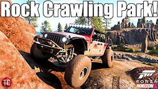 Forza Horizon 5: EPIC ROCK CRAWLING PARK!! FULLY BUILT, LIFTED JEEP WRANGLER! FH5 OFF-ROAD!