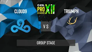CS:GO - Cloud9 vs Triumph [Overpass] Map 2 - ESL Pro League Season 12 - Group Stage - NA