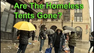 Are The Homeless Tents Gone At East Hastings? --    April 8 2023