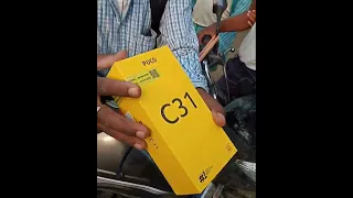 #short Flipkart 😍poco c31 unboxing and fist lok👌 good please wach scams👹