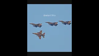 Return of the RSAF F-16s to Tengah Air Base after the 2022 National Day Performance.