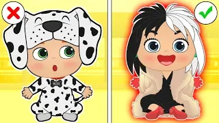 BABY LILY 🐶 Lily Dresses up as Puppy Villain | Educational Videos for kids