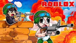 BEBE NOOB CONTRUYE EL MEJOR EJERCITO 🍕😱 EL EJERCITO DE BEBE NOOB EN ROBLOX