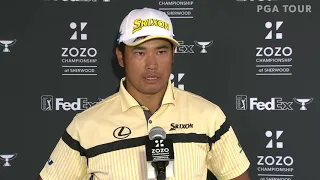 Hideki Matsuyama Sunday Flash Interview 2020 Zozo Championship @ Sherwood - Final Round