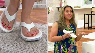 Ryka Ultimate Recovery Molded Thong Sandals - Rest EZ Thong on QVC