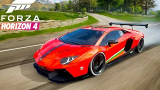 FORZA HORIZON 4 : LAMBORGHINI AVENTADOR(SPECIAL EDITION) FULLY MODIFIED |FIRST DRIVE