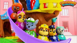 Best Learning Video For Toddlers Paw Patrol Train and Weeble Treehouse Playset!