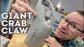 Sculpting a Giant Crab Claw in Monster Clay - Tiki Technical Tuesday