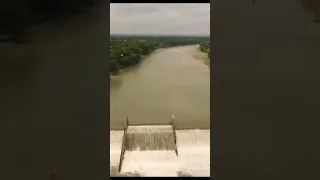 Dam failure drains lake