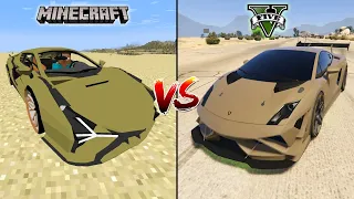 MINECRAFT LAMBORGHINI VS GTA 5 LAMBORGHINI - WHICH IS BEST?