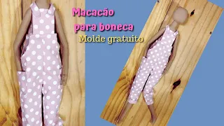 🔵 como fazer um macacão para boneca de pano Gabriela