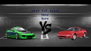 Dominic toretto’s mazda RX7 vs Brian O’Conner’s Mitsubishi Eclipse