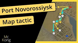 MAP TACTICS in War Thunder - Port Novorossiysk KEY POSITIONS for realistic tank battles