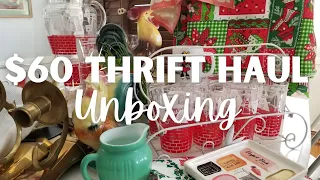 Was it Worth It? Thrift Haul Unboxing Vintage Home Decor Items & Treasures for Resale Thrift with Me