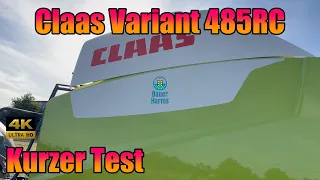 Kurzer Test Claas Variant 485 RC