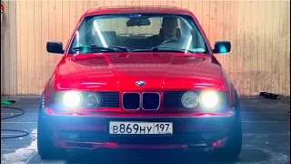 BMW 5 e34 тюнинг фар линзы ближнего света Bi LED lens light