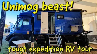 Off road beast!  Unimog expedition vehicle tour!