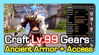 Craft Lv.99 Ancient Gears (Armor + Accessory) / Super Surprise Good /  Dragon Nest Korea (2023 June)