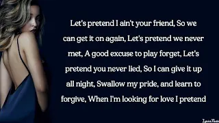 Tinashe Ft A$AP ROCKY - Pretend (lyrics)