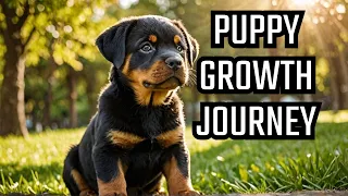 Rottweiler Puppy From Baby to Dog: Day one, 8 weeks to 8 months