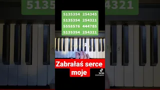 Jak zagrać Zabrałaś serce moje - Polska melodia ludowa, piano tutorial #pianotutorial #howtoplay