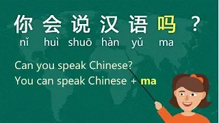 How to Answer "Can you speak Chinese?" - Day 8 nǐ huì shūo hàn yǔ ma  (Free Chinese Lesson)