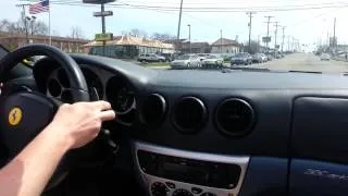 Me test driving a grigio ingrid Ferrari 360 Modena