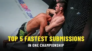 Top 5 Fastest Submission Wins | ONE Records