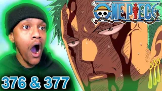 'Nothing Happened' - Zoro | First Time Watching One Piece Episodes 376 & 377 (reaction)