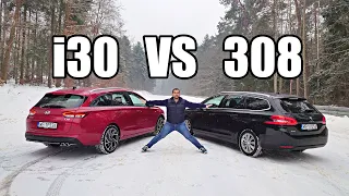 Hyundai i30 Wagon vs. Peugeot 308 SW - Station Wagon Comparison (ENG) - Test Drive and Review