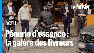 Marché noir, bicyclettes et débrouille... Les livreurs à scooter face à la pénurie d’essence