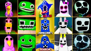 Garten of Banban 2 ALL JUMPSCARES vs MINECRAFT vs ROBLOX #2 | Nabnab, Opila Brid, Jumbo Josh, Seline