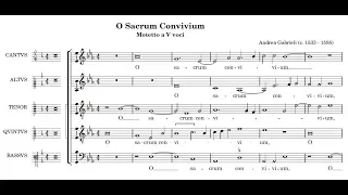 Andrea Gabrieli - O Sacrum Convivium, Sanctus & Benedictus