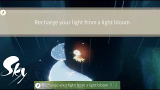 Quest: Recharge your light from a light bloom (Hidden Forest)