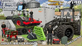 Upgrading JCB 435S for LEVELING silo | Animals on Haut-Beyleron | Farming Simulator 22 | Episode 147