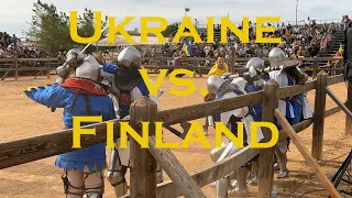 Finland vs. Ukraine, Women 5 vs. 5, Buhurt Fight (IMCF World Championships 2023)
