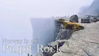 【4K】 Pulpit Rock - Mist Hike from Tjødnane-Lakes to the Famous Preikestolen