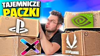 DOSTAŁEM TAJEMNICZE PACZKI OD FIRM (Playstation, Nvidia, X-kom, Zotac)