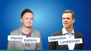 Mantas Katleris sutrukdo Gabrieliaus Landsbergio Kalėdų sveikinimą.