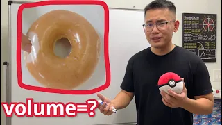 finding the volume of a Krispy Kreme donut by using calculus (washer method vs shell method)