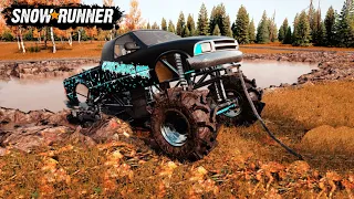 SnowRunner Catching Air Mega Truck Test In Mud