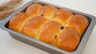 No Kneading Raisin Bread- just use spatula to mix