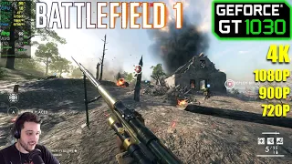 GT 1030 | Battlefield 1 - Low & Medium - 720p, 900p, 1080p, 4K