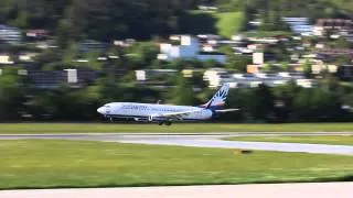 SunExpress Boeing 737-800 [TC-SNO] landing Innsbruck