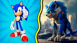 SONIC the Hedgehog CHARACTERS as LIONS 2023