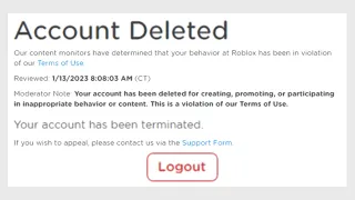 I Got Terminated On Roblox...