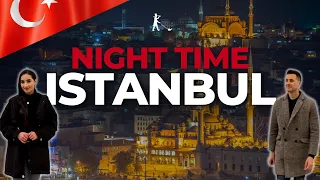 Istanbul Night Walking Tour | Yeni Cami Mosque to Galata Tower 🇹🇷